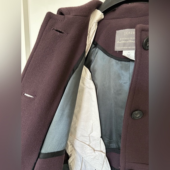 J.Crew Petite lady double-cloth wool blend day coat - Picture 2 of 10